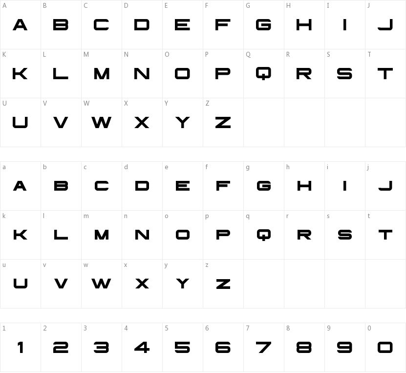 Infinium Guardian的字符映射圖