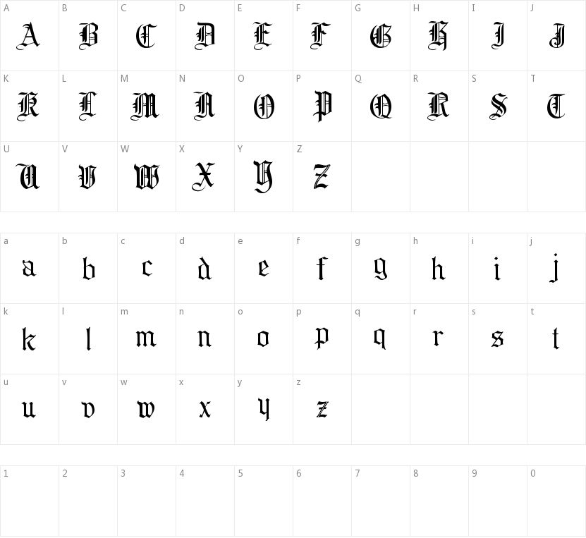 Collins的字符映射圖