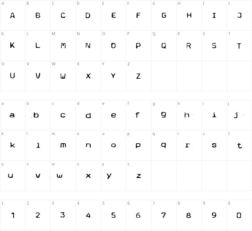Typetype的字符映射图