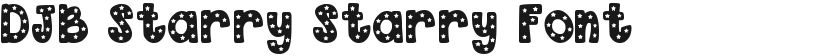 DJB Starry Starry Font的预览图