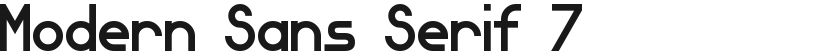 Modern Sans Serif 7的封面图