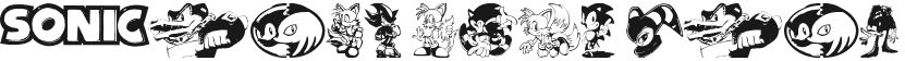 Sonic Mega Font的预览图