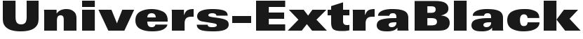 Univers-ExtraBlackExt Regular的封面图