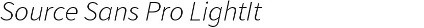 Source Sans Pro LightIt的预览图