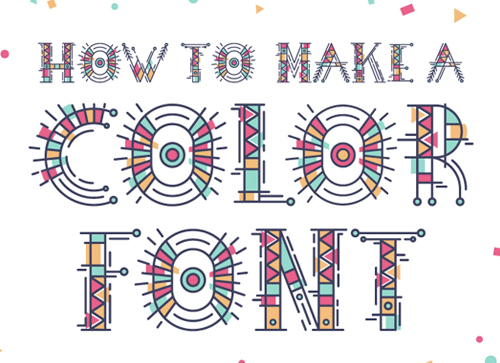 如何使用AI工具和Fontsel工具创建一个彩色的手绘字体