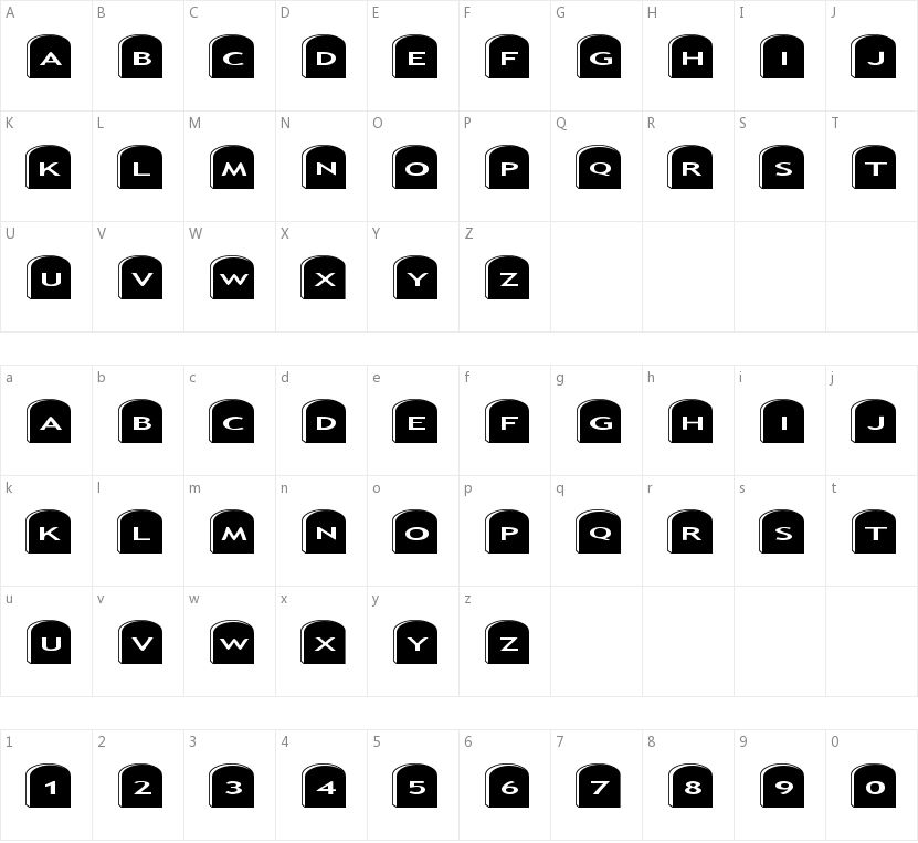AlphaShapes gravestones 2的字符映射图