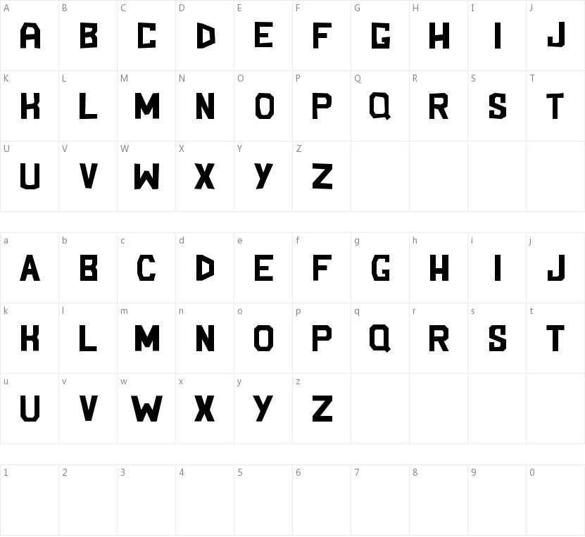 Blockem Sockem的字符映射图