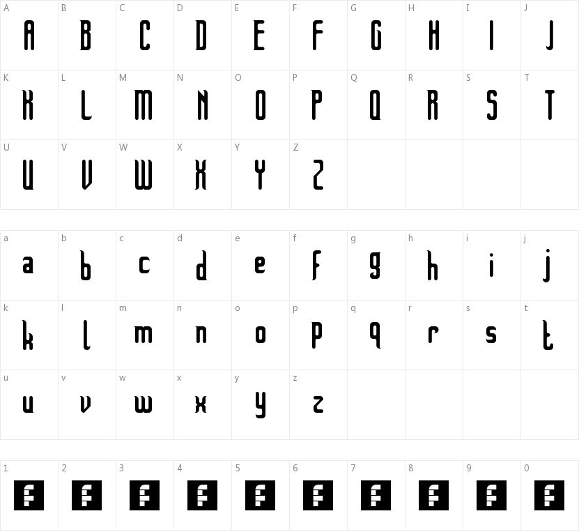 Pinophyta的字符映射图