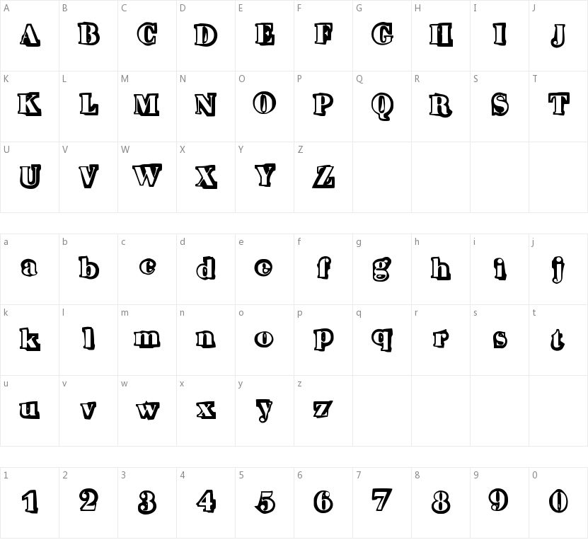 Morris的字符映射图