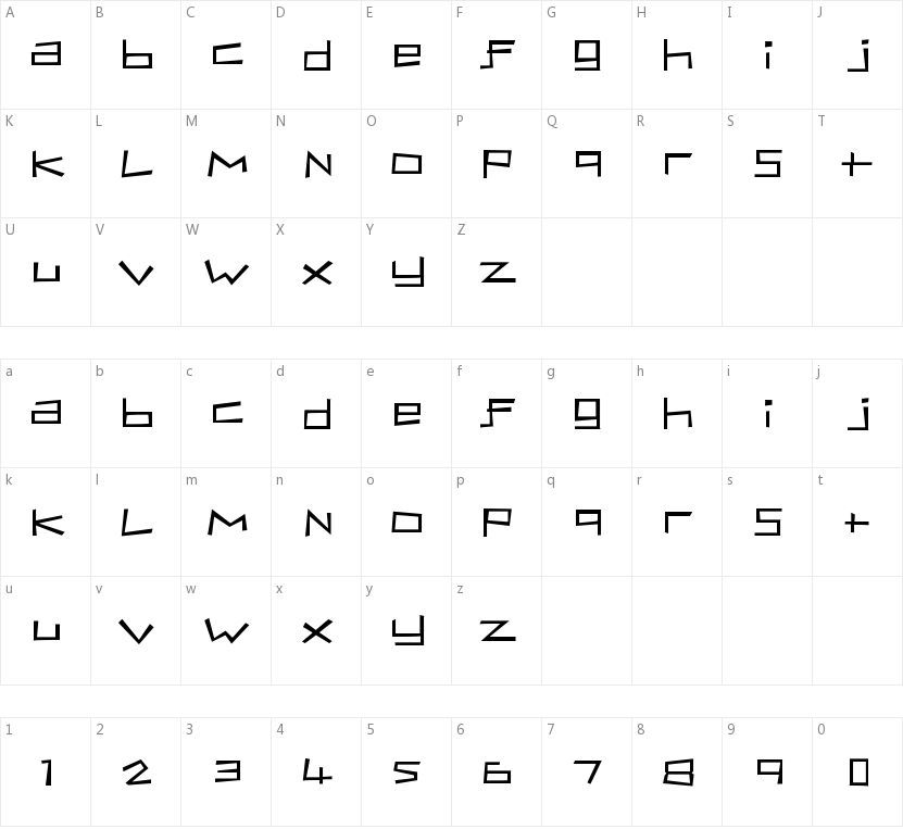 Bassist的字符映射图