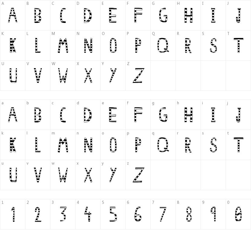 Woodcutter Avispa的字符映射图