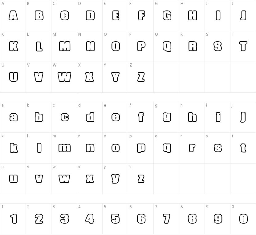 Inertia Creeps的字符映射图