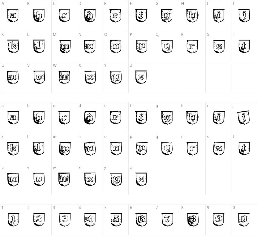 Troll Bait的字符映射图