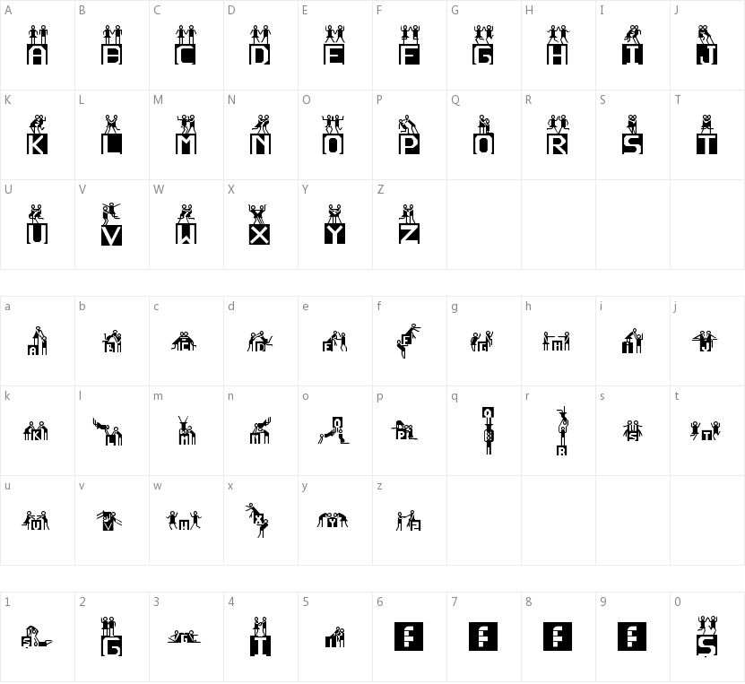 Neden Olmasn的字符映射图