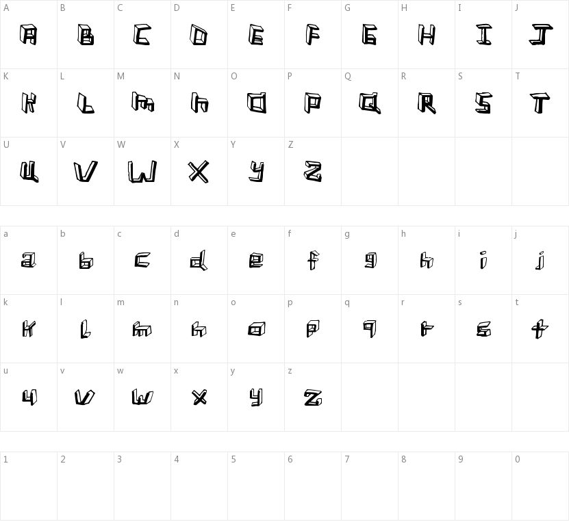 Sleeping in Lecture的字符映射图