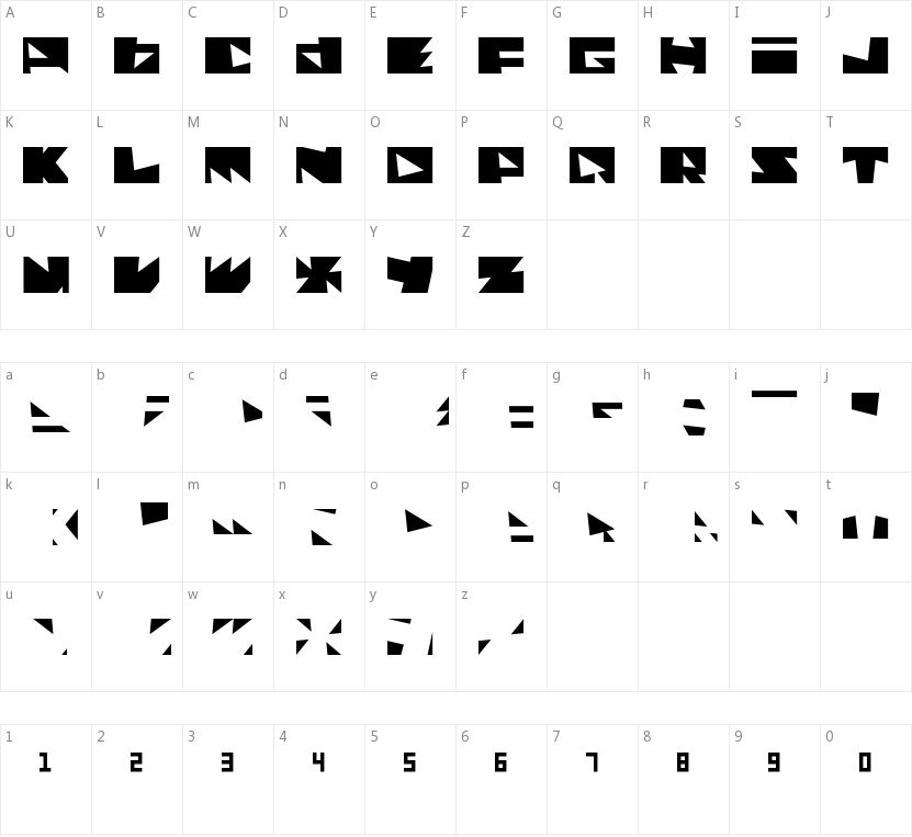 Monolithos的字符映射图