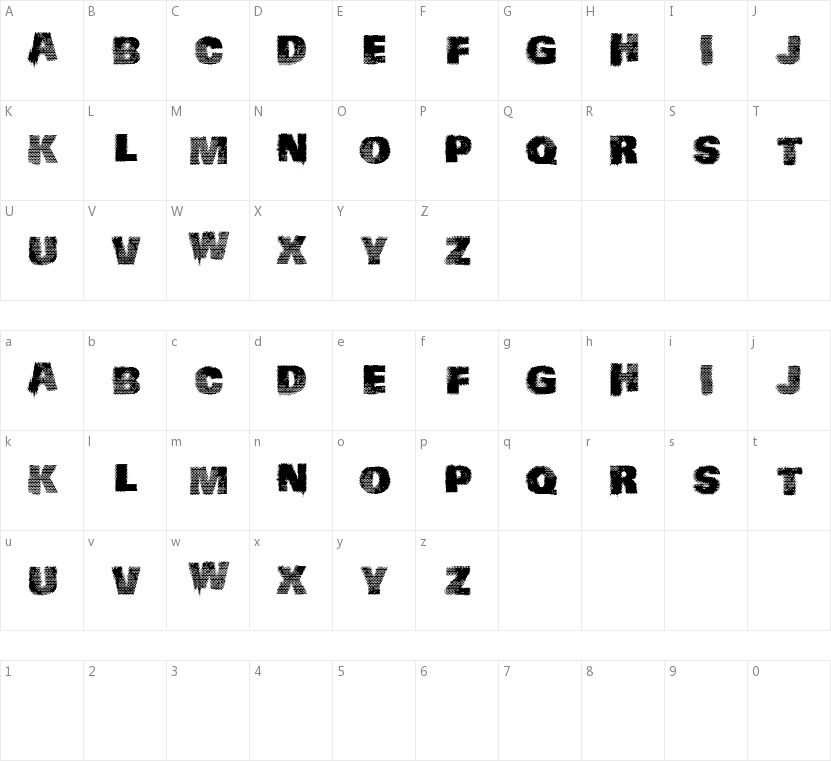 Vtks Logic的字符映射图