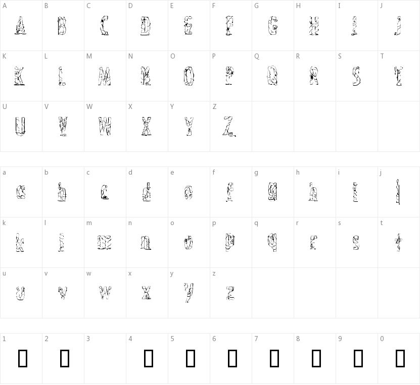 Crossed Wires的字符映射图