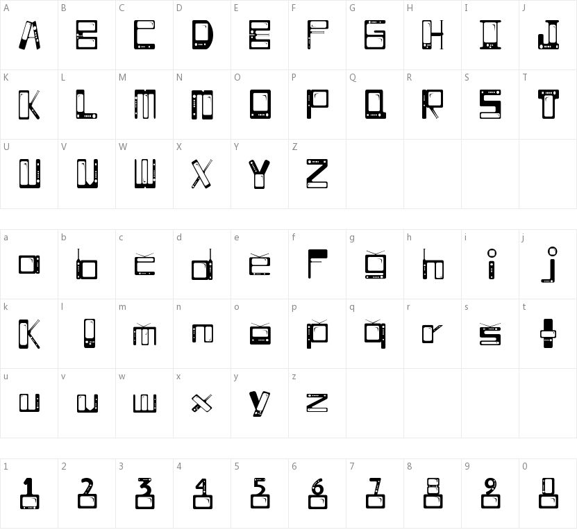 Telesillas的字符映射图