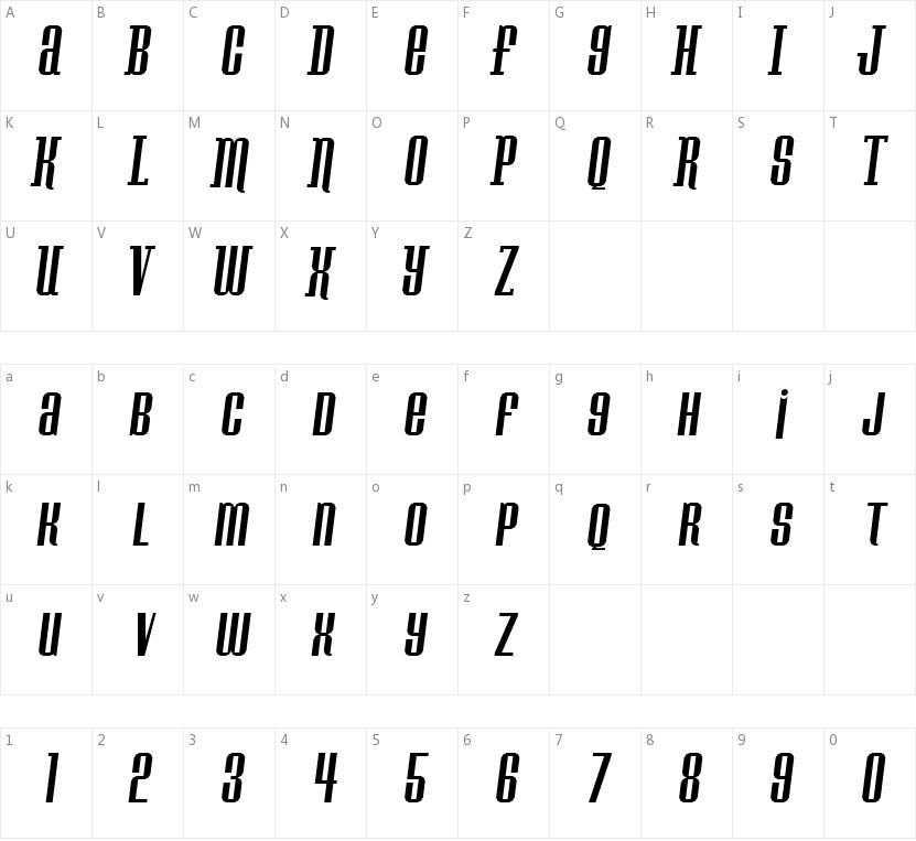 Konspiracy Theory的字符映射图