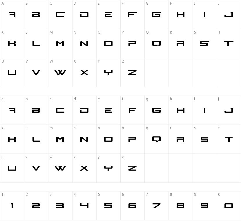 N-Gage的字符映射图