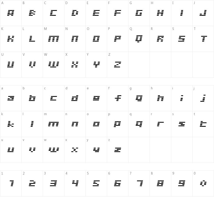 D3 Digitalism的字符映射图