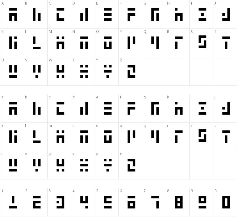 3t3-5x3的字符映射图