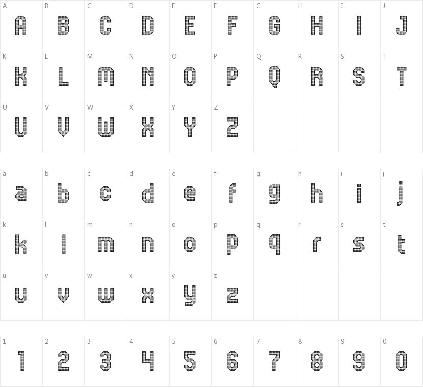 JD Digital的字符映射图