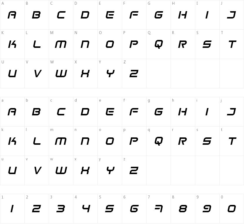 Space Frigate的字符映射图