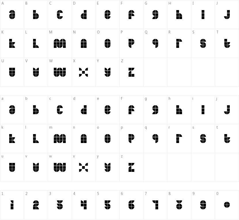 MKF Tiler的字符映射图