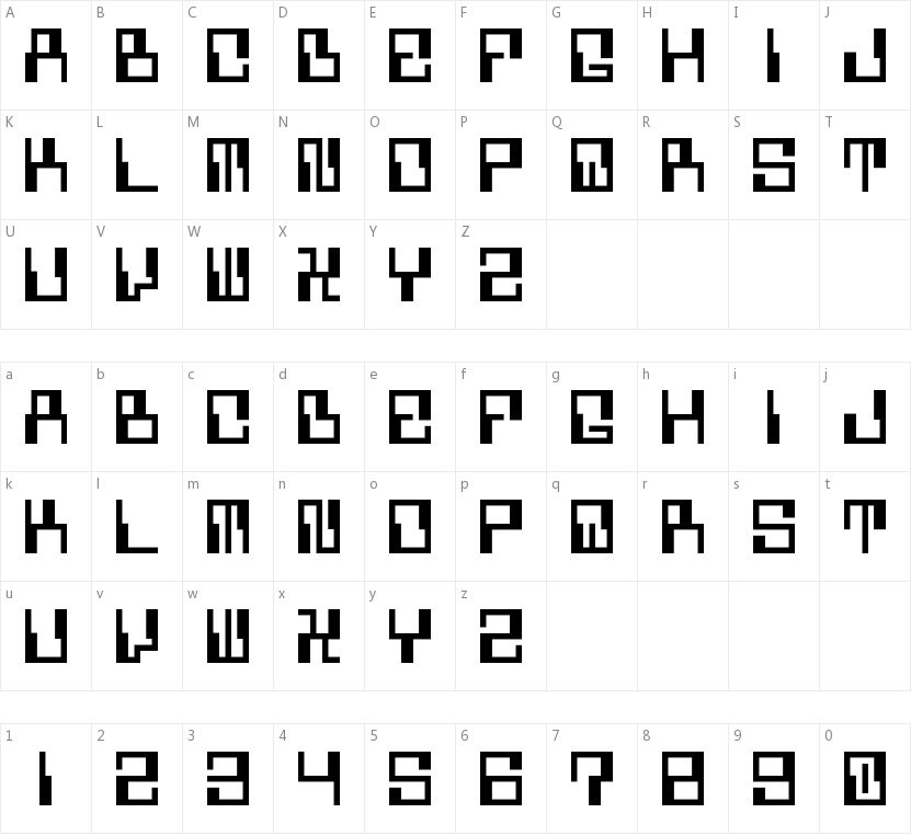 5 Computerized的字符映射图