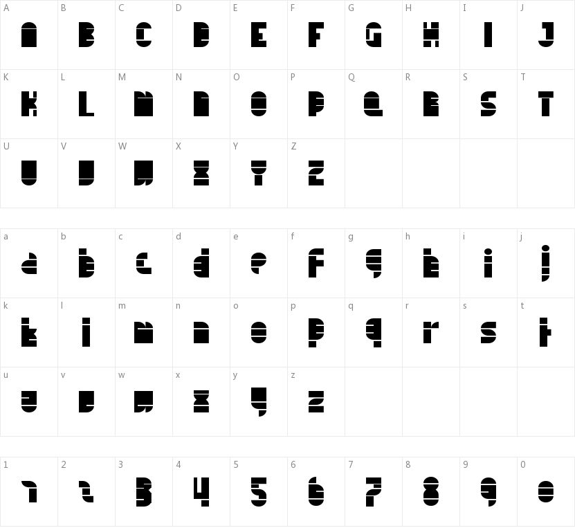 Tapedeck的字符映射图