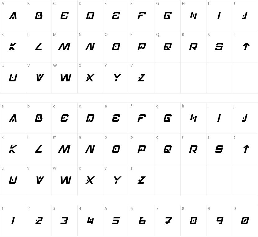 Hellpoint的字符映射图