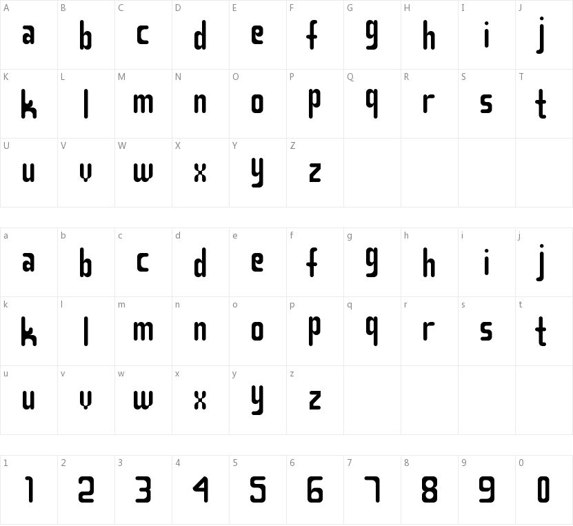 Smasasinema的字符映射图