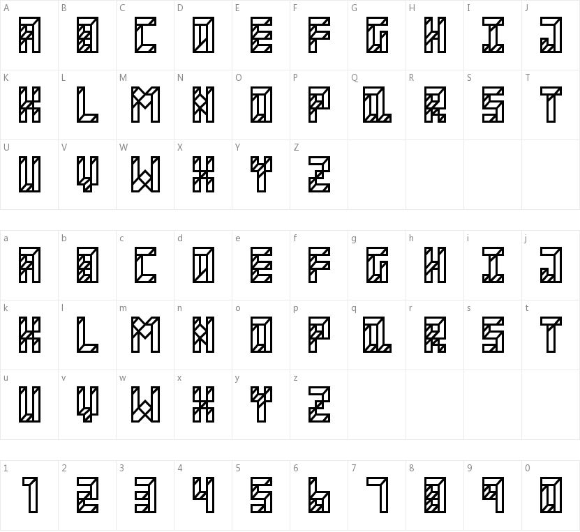 Apartment的字符映射图