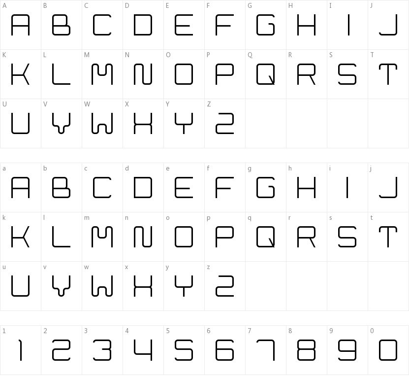 Cleptograph的字符映射图