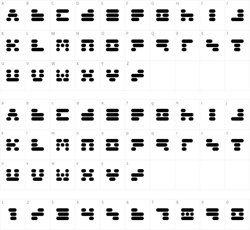 Capsule 3的字符映射图