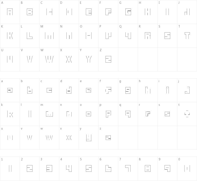 Maze Without Destination的字符映射图