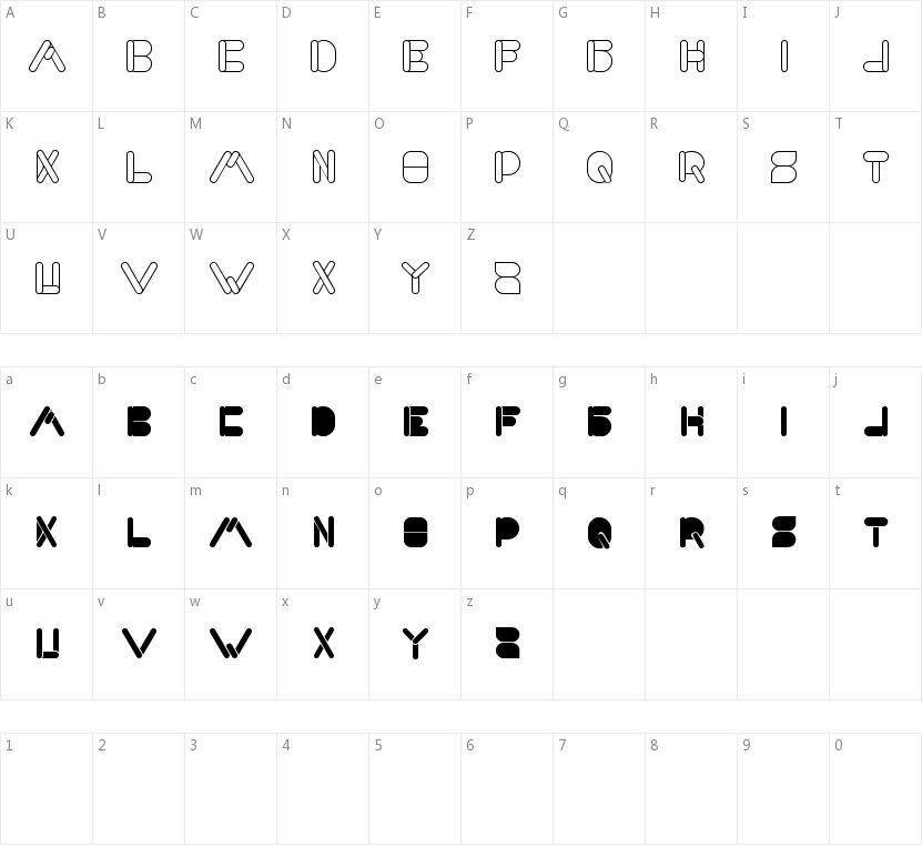 Maximum Kilometer的字符映射图