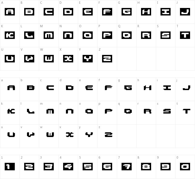 LDR#1的字符映射图