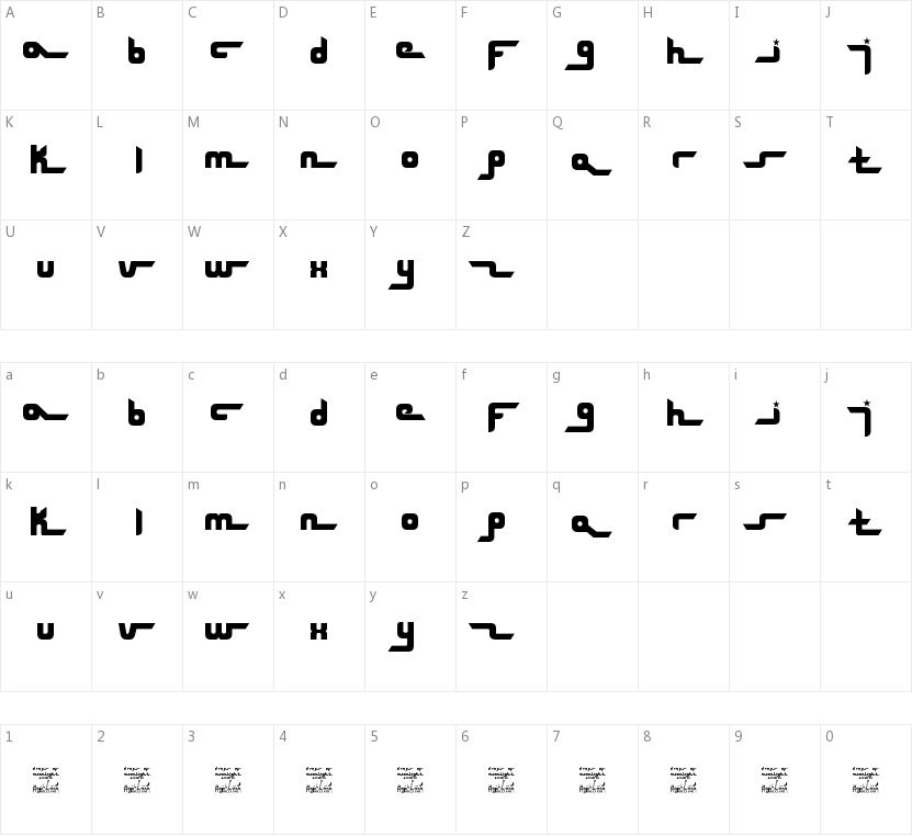 SL Drops Of Moonlight的字符映射图