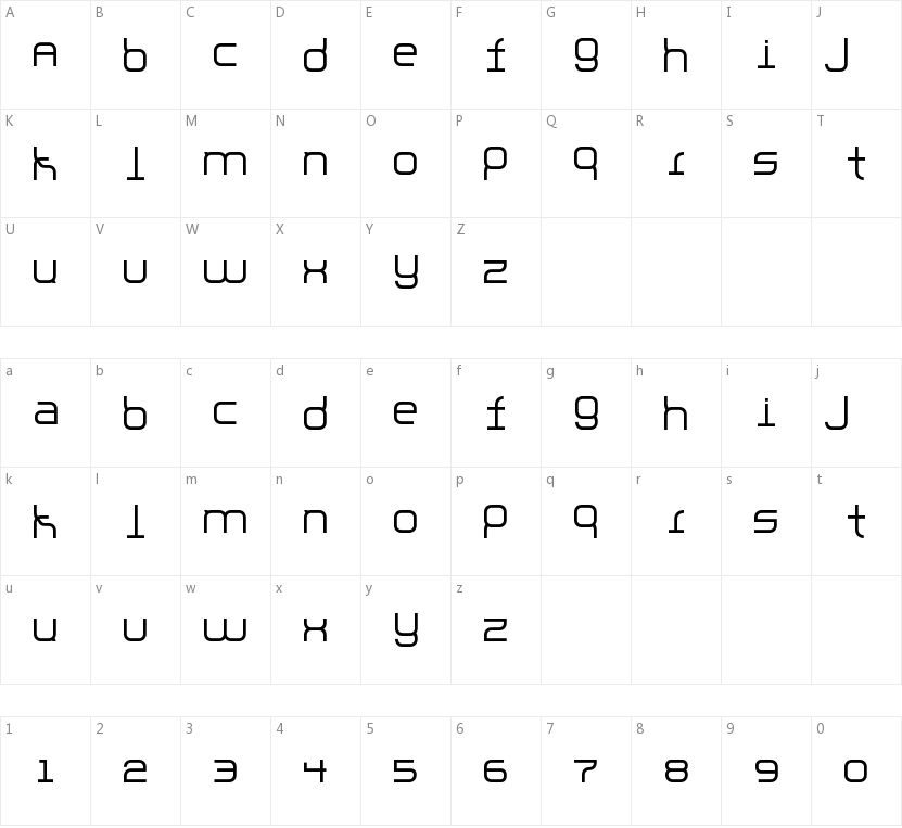 Parallello的字符映射图