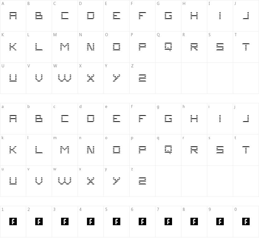 Problems的字符映射图