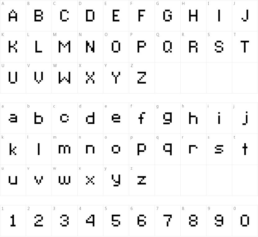 C&C Red Alert的字符映射图