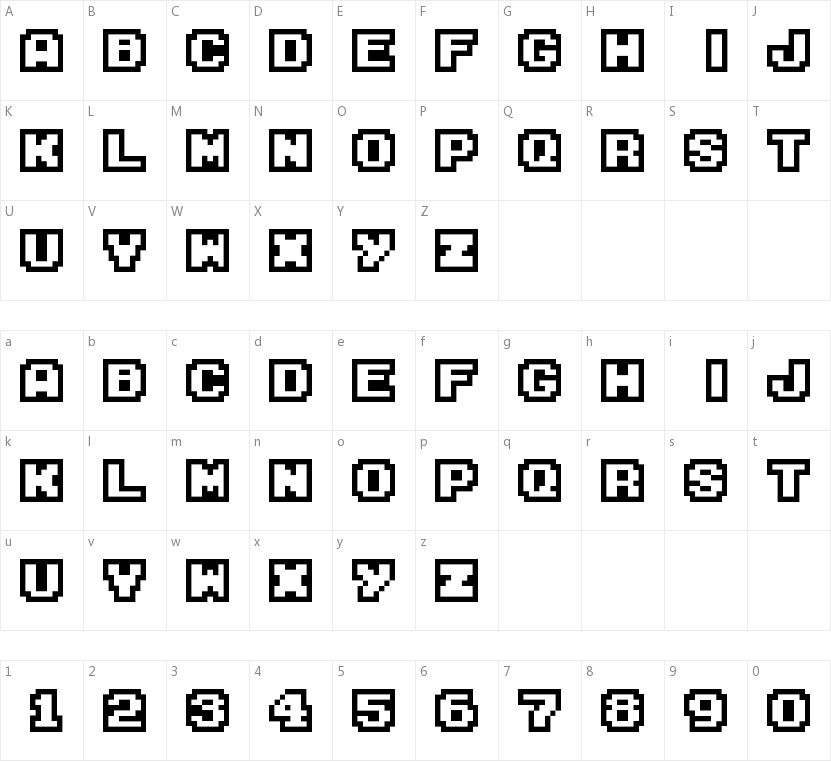 M04 Fatal Fury的字符映射图