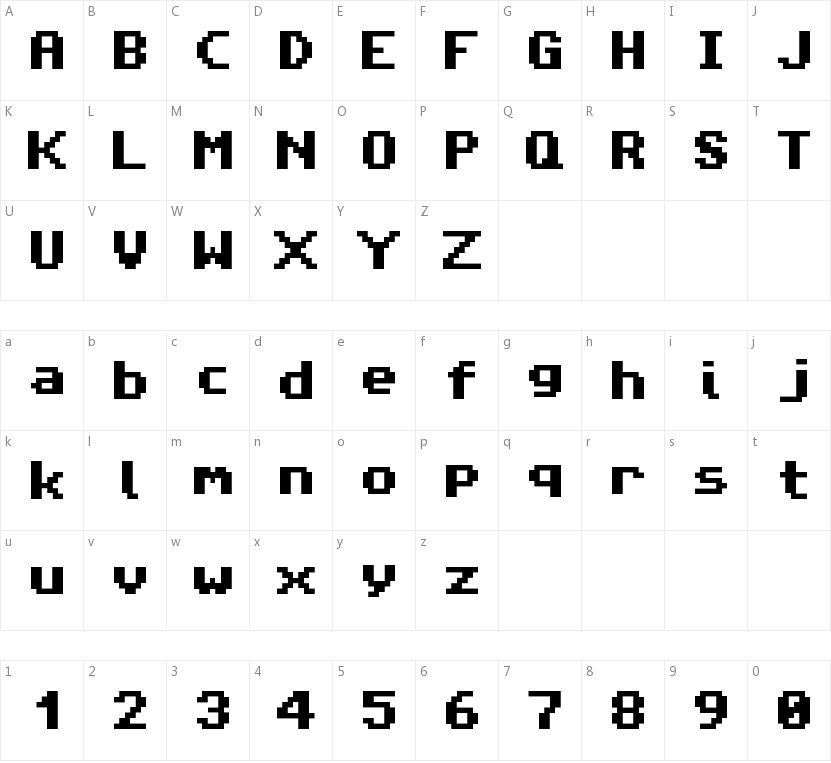 Amiga Forever的字符映射图
