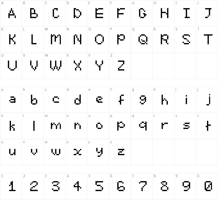 Emoticomic的字符映射图