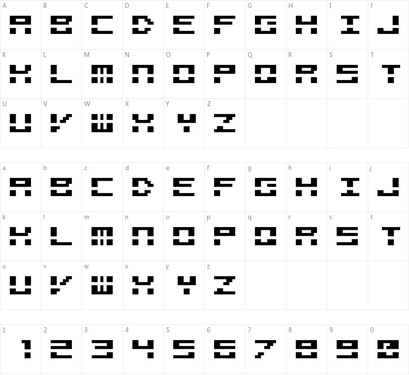 M40 Bitline的字符映射图