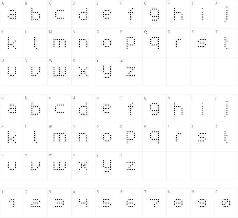 Superpoint的字符映射图