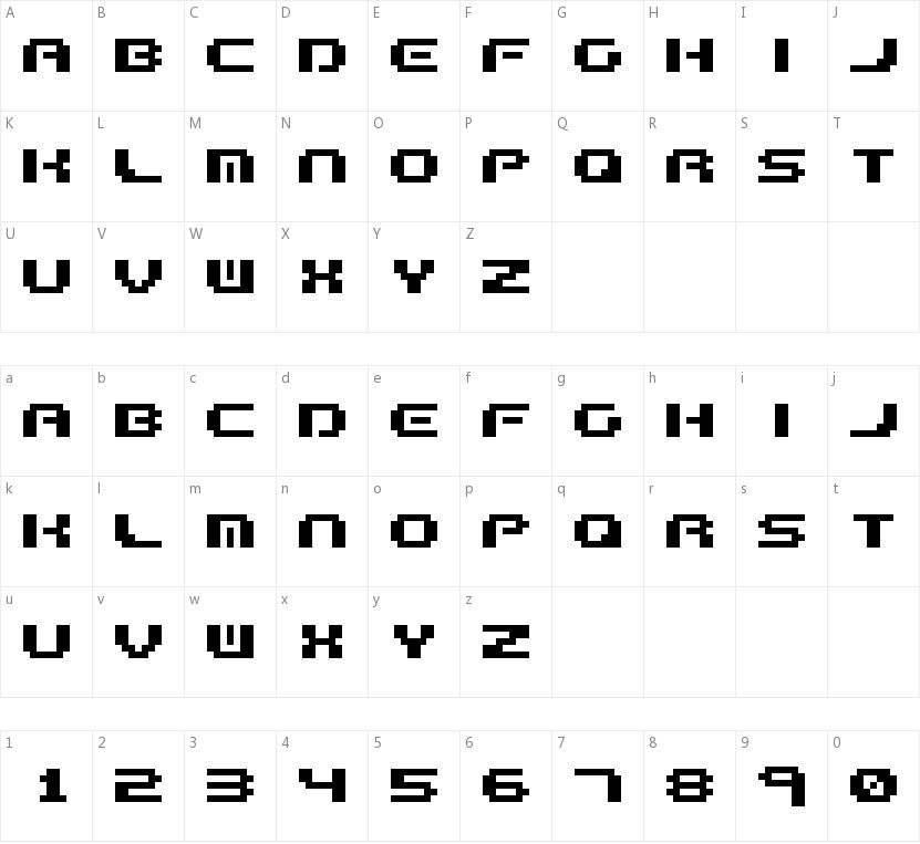 Formula Too Complex的字符映射图